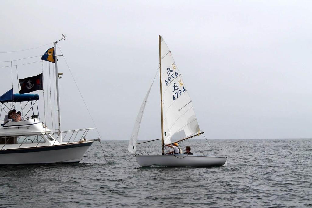 A Fleet Winner Christophe Killian finishes © Andy Kopetzky